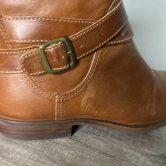 NEW L.L. Bean Leather Westport Ankle Strap Boots size 8 Wide - Picture 6 of 8